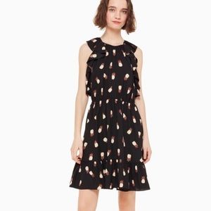 KATE SPADE NEW YORK Sleeveless Pineapple Print Dress